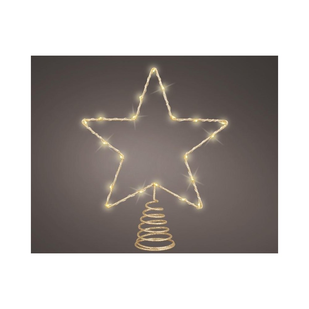 PUNTALE STELLA CON LED GOLD 5X